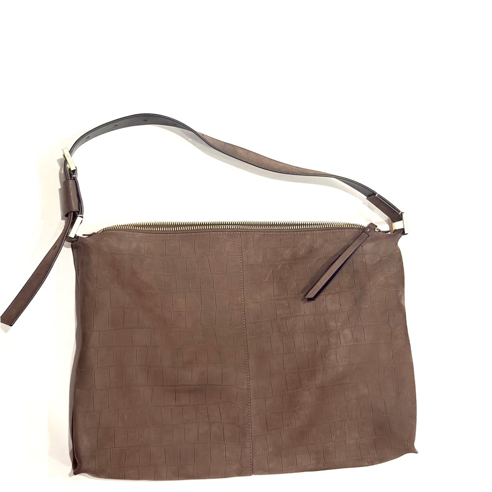 ALL SAINTS Edburry Shoulder Bag Cow Leather Mocha Color - Picture 2 of 10